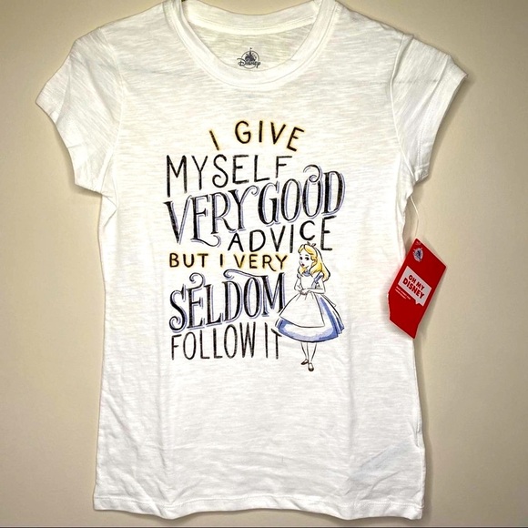 Alice In Wonderland Disney Short Sleeve Tee Size X Small - Picture 2 of 4